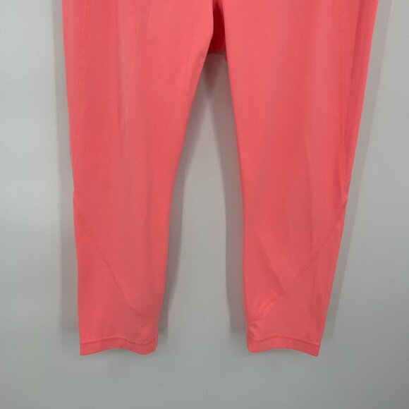 ATHLETA Coral Salutation Capri Cropped Workout Athletic Leggings Size Medium - Picture 5 of 8